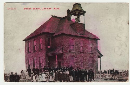 1 School 9 Postcard Mailed 1914